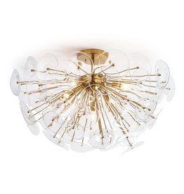 Regina Andrew Design Poppy Glass Semi Flush Mount (Clear)