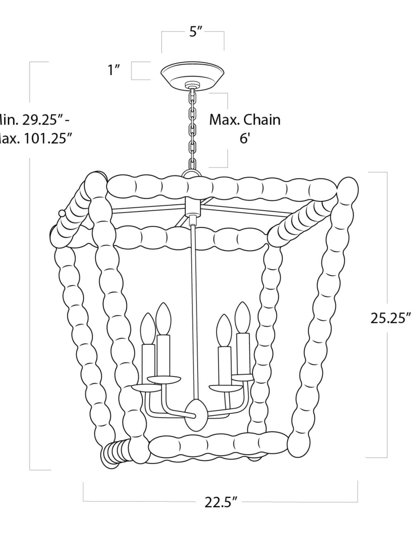 Coastal Living Perennial Lantern (Natural)