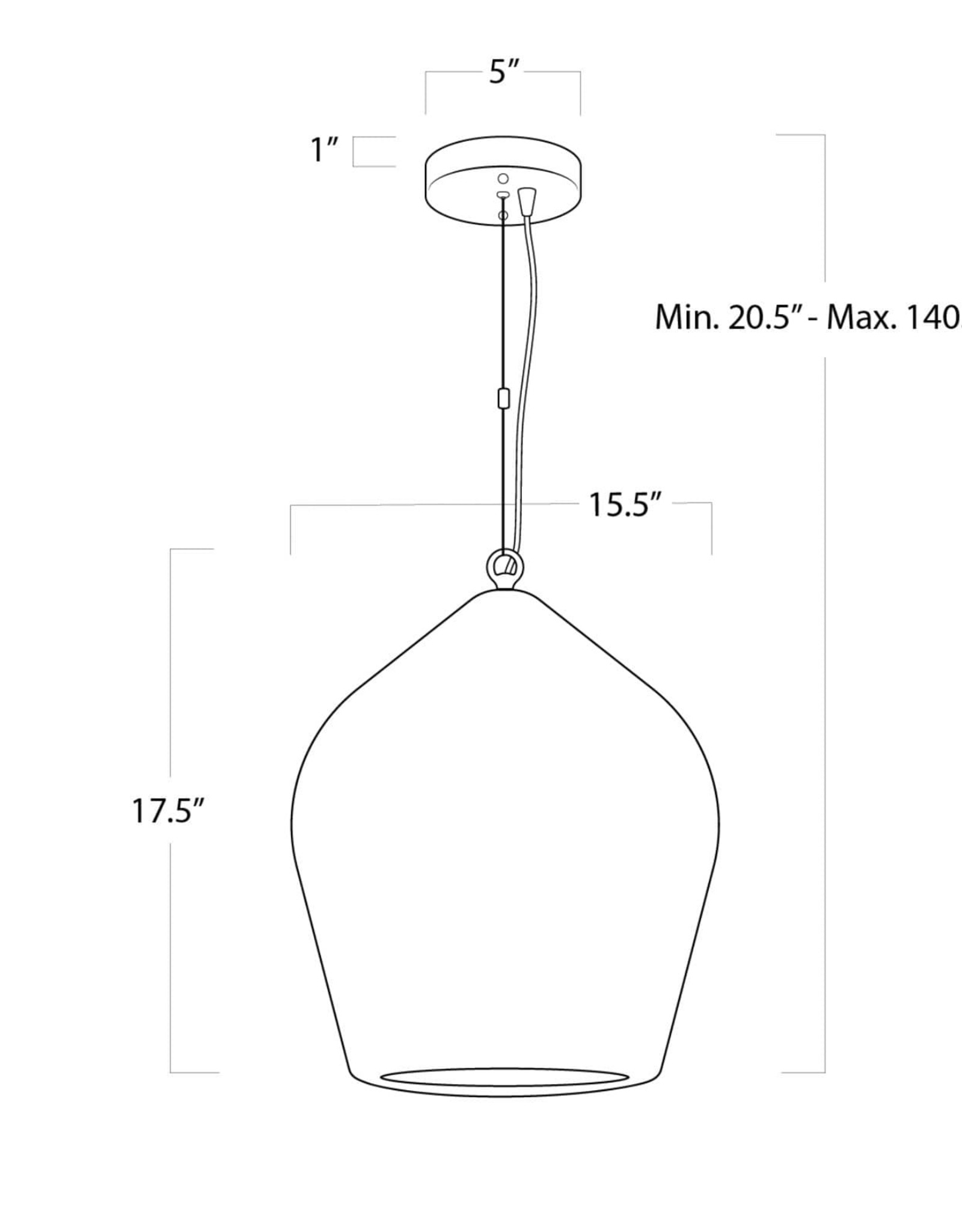 Coastal Living Georgian Pendant (Natural)