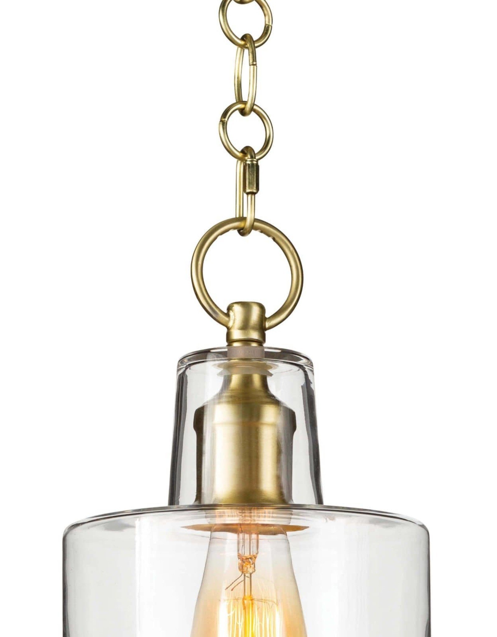 Regina Andrew Design Dutch Glass Pendant (Natural Brass)