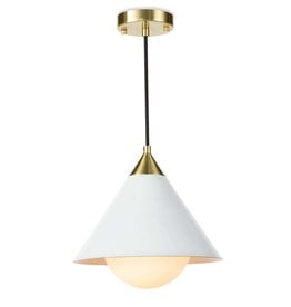 Regina Andrew Design Hilton Pendant (White and Natural Brass)