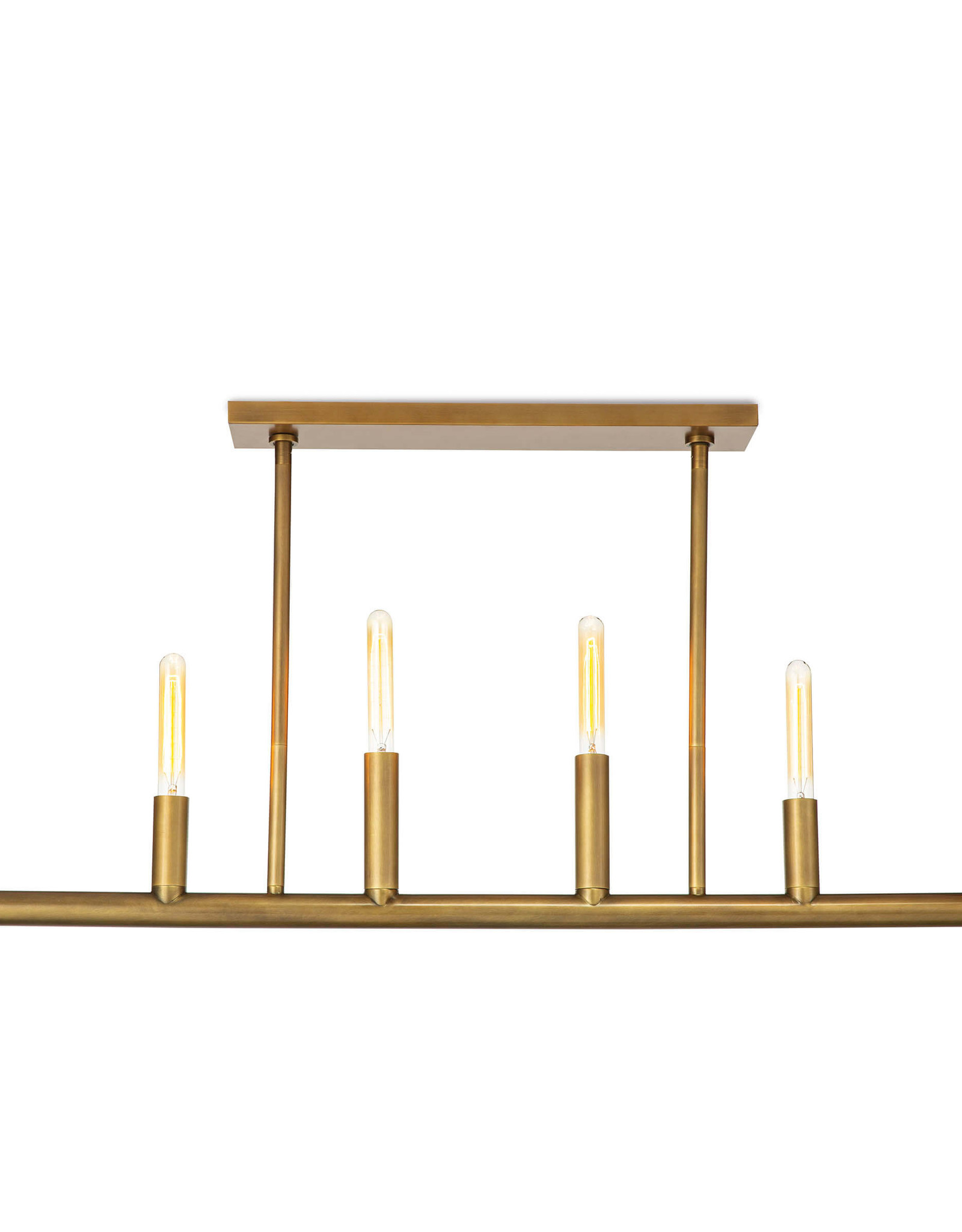 Regina Andrew Design Wolfe Linear Chandelier (Natural Brass)