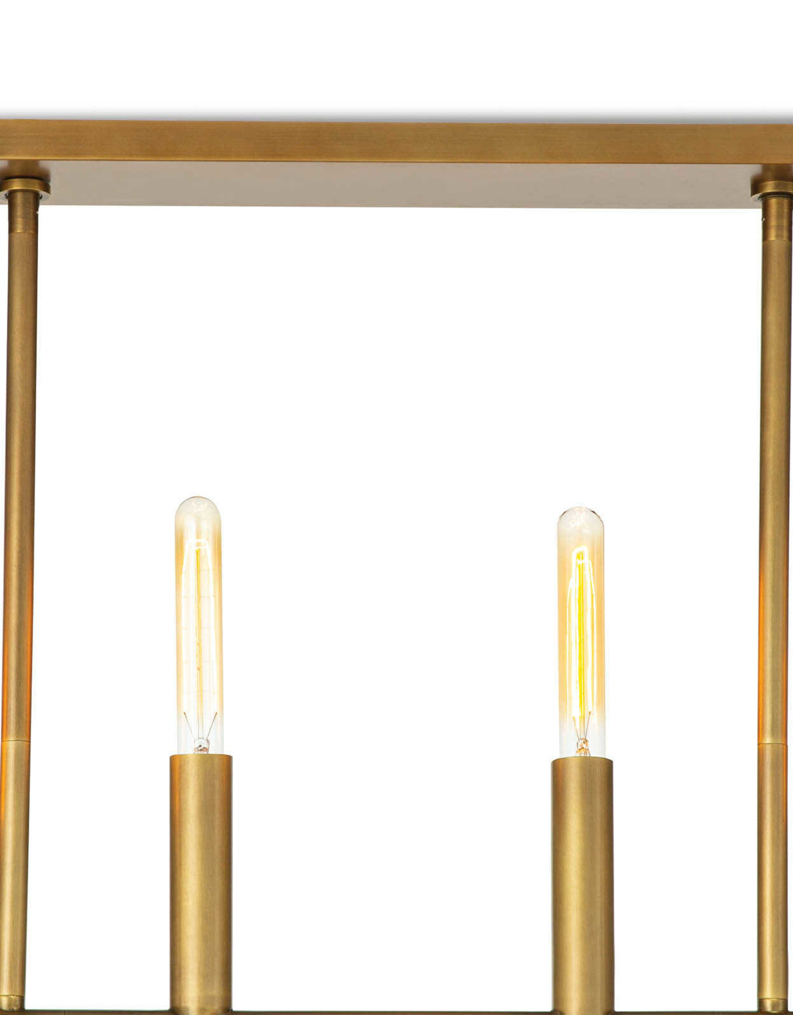 Regina Andrew Design Wolfe Linear Chandelier (Natural Brass)