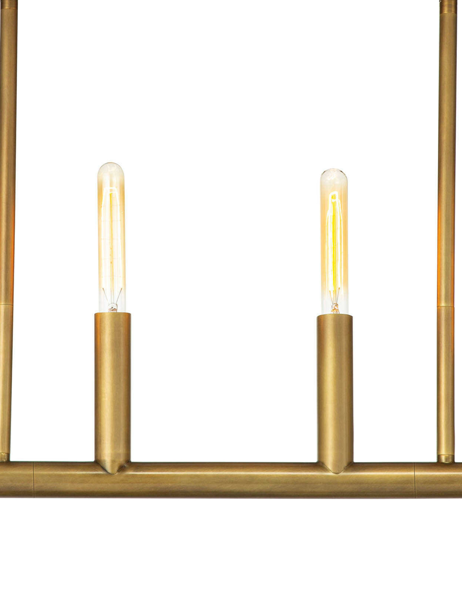 Regina Andrew Design Wolfe Linear Chandelier (Natural Brass)