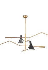 Regina Andrew Design Spyder Chandelier (Blackened Brass and Natural Brass)