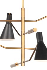 Regina Andrew Design Spyder Chandelier (Blackened Brass and Natural Brass)