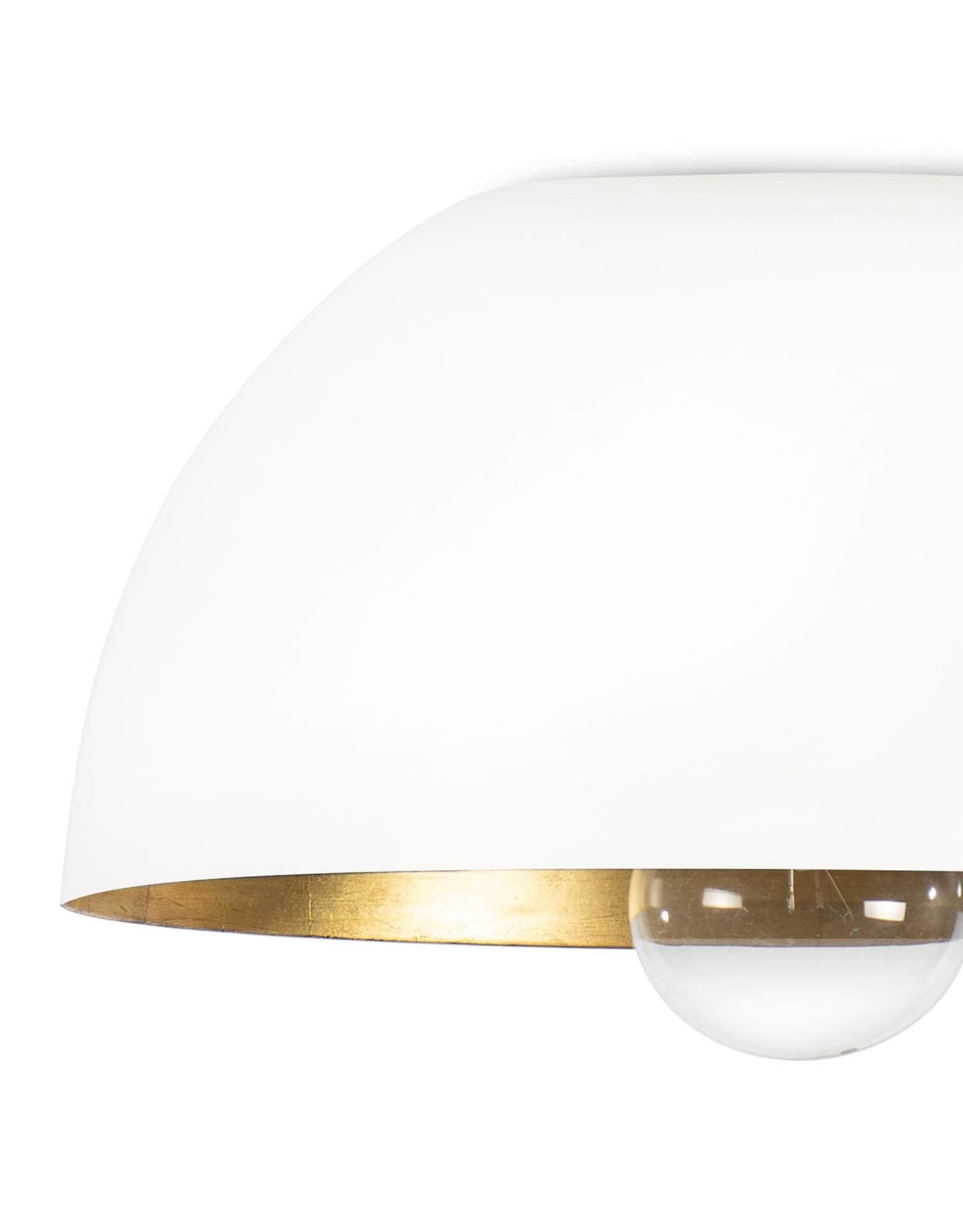 Regina Andrew Design Sigmund Flush Mount (White and Gold)