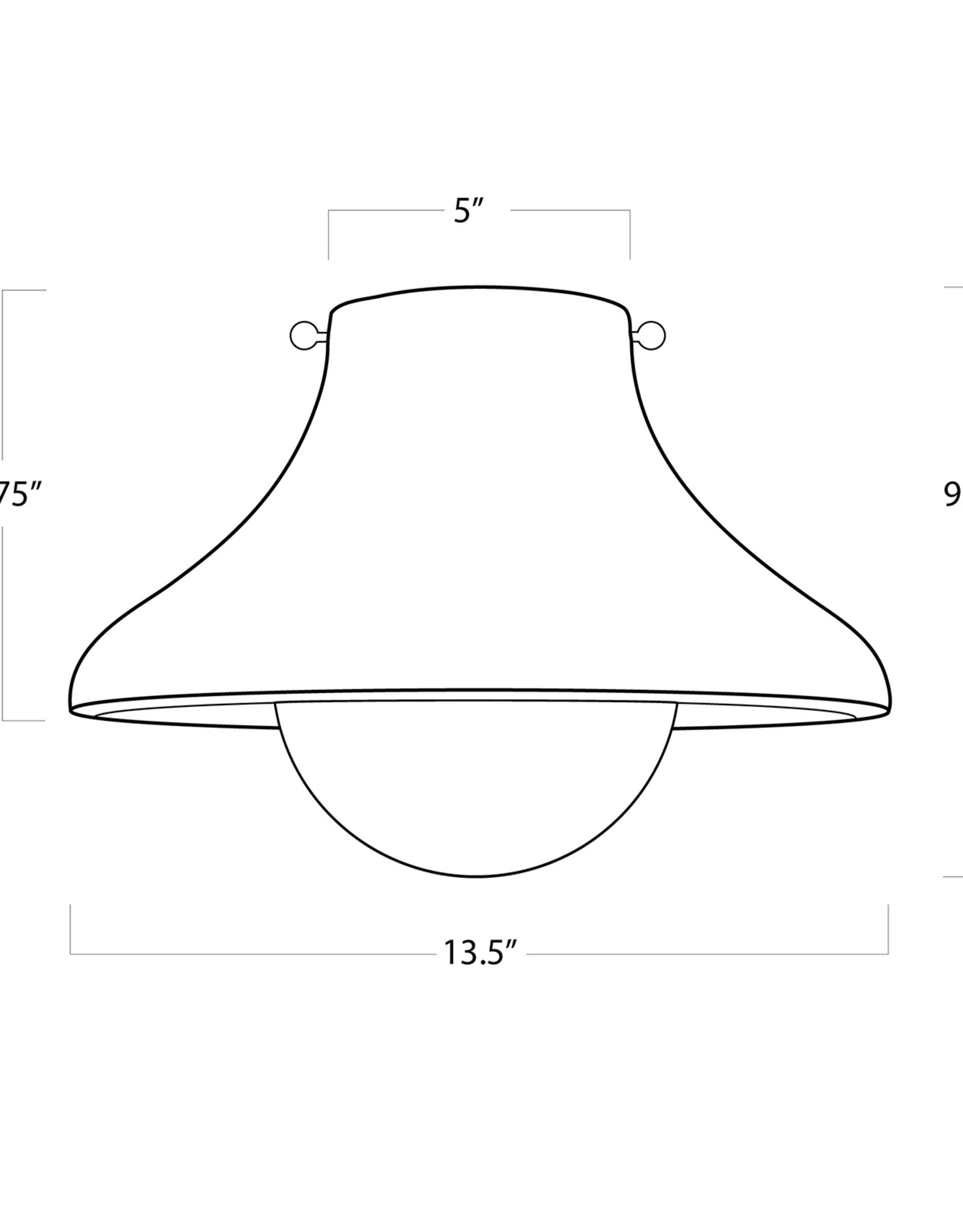 Coastal Living Surfside Wood Flush Mount (Natural)