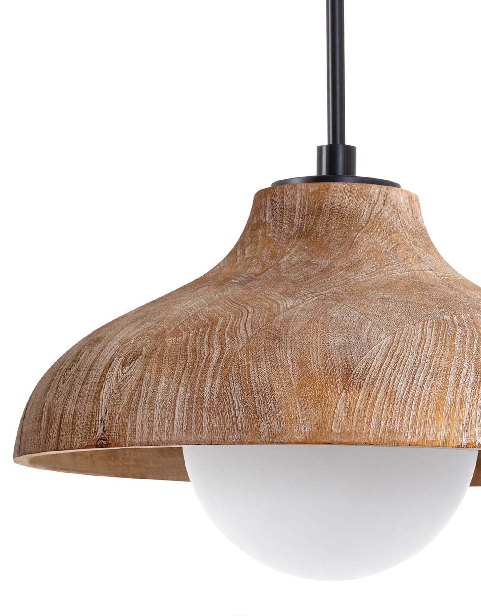 Coastal Living Surfside Wood Pendant (Natural)