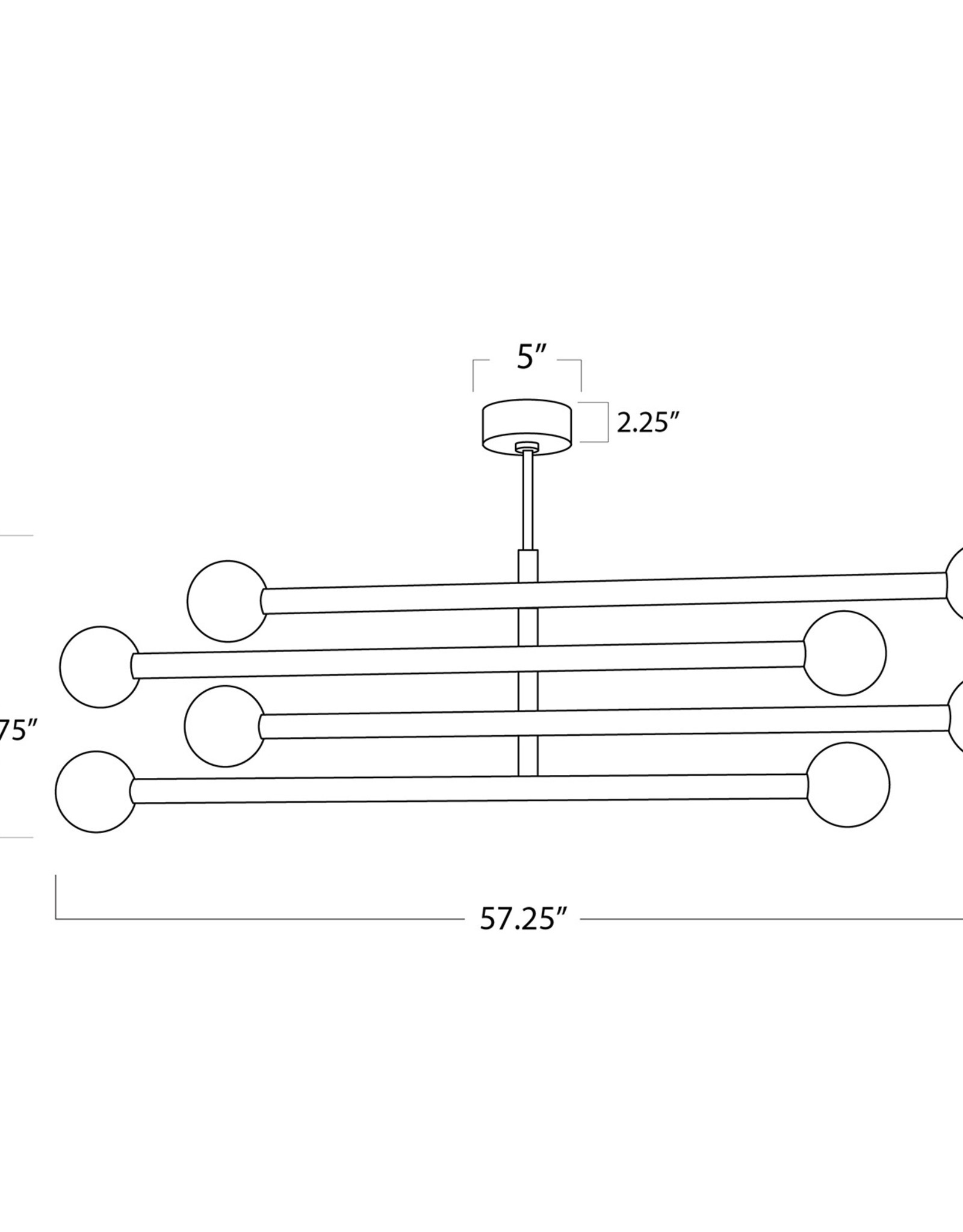 Regina Andrew Design Beaubien Chandelier (Natural Brass)