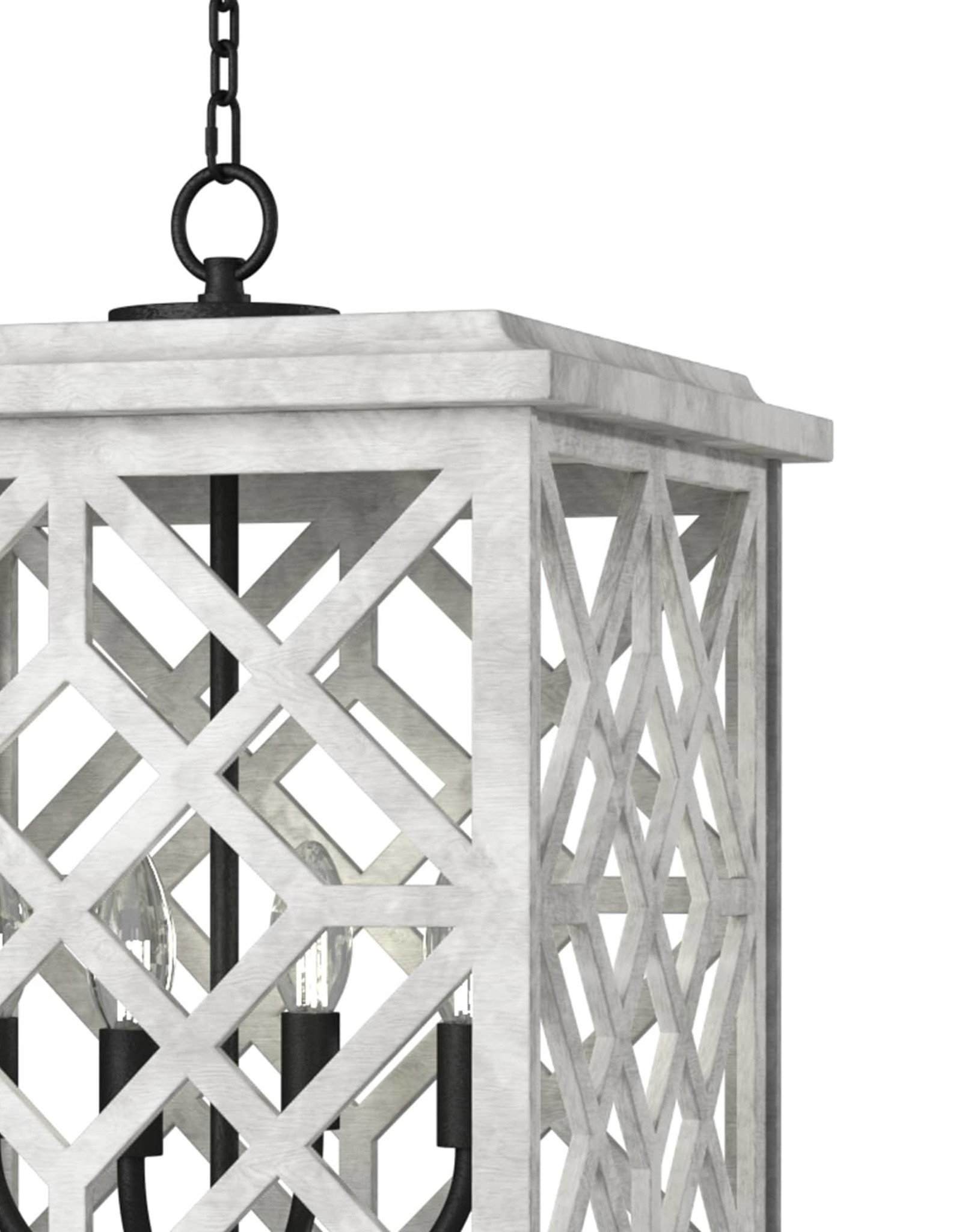 Coastal Living Chatham Wood Lantern (White)