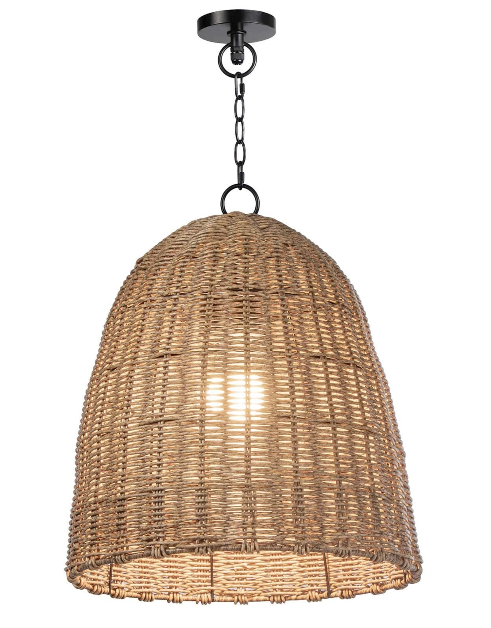 Coastal Living Beehive Outdoor Pendant Small (Weathered Natural)