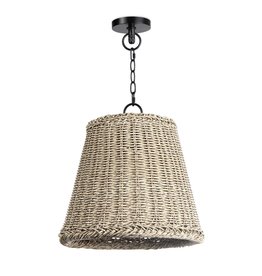 Coastal Living Augustine Outdoor Pendant Small (Weathered White)