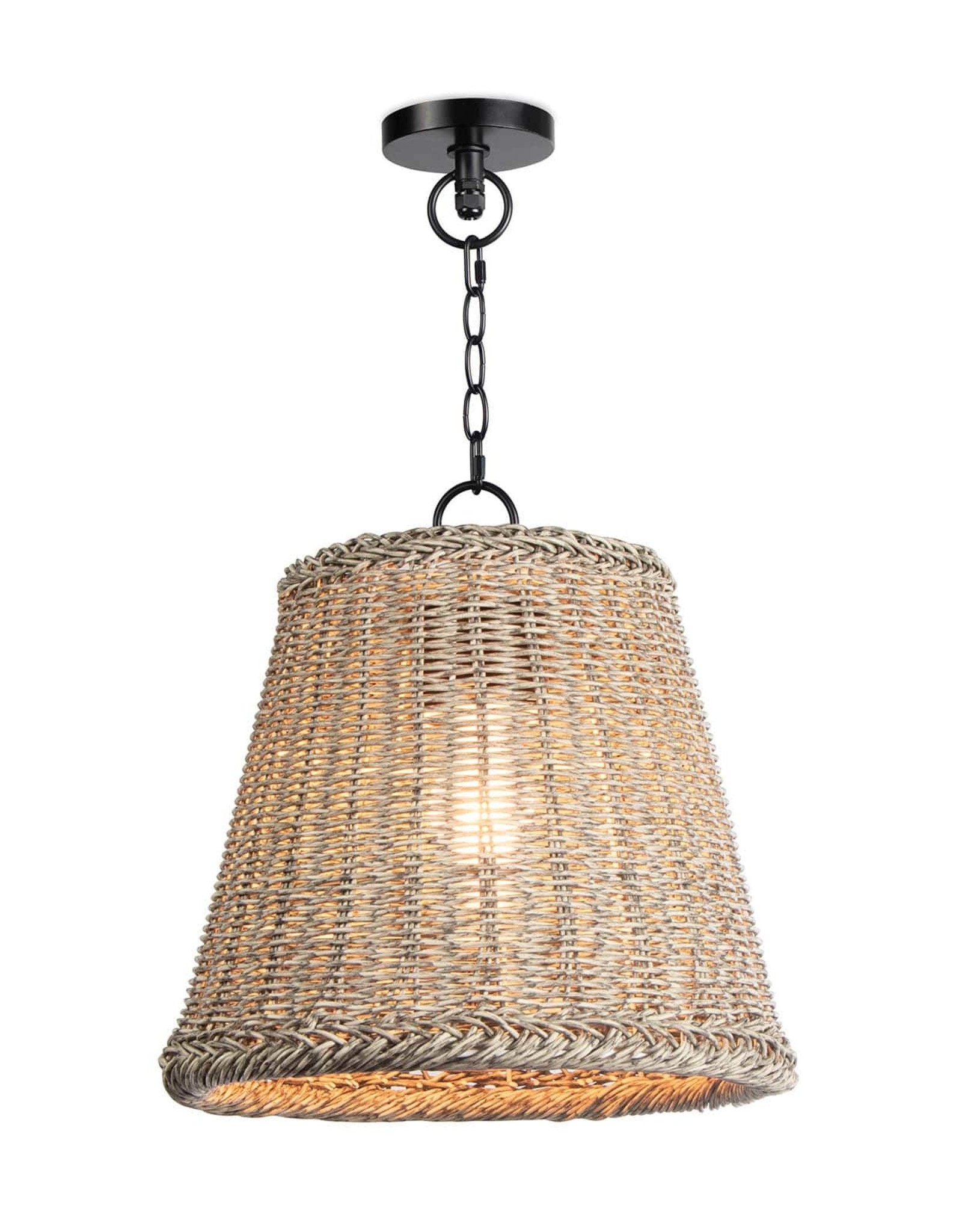 Coastal Living Augustine Outdoor Pendant Small (Weathered White)
