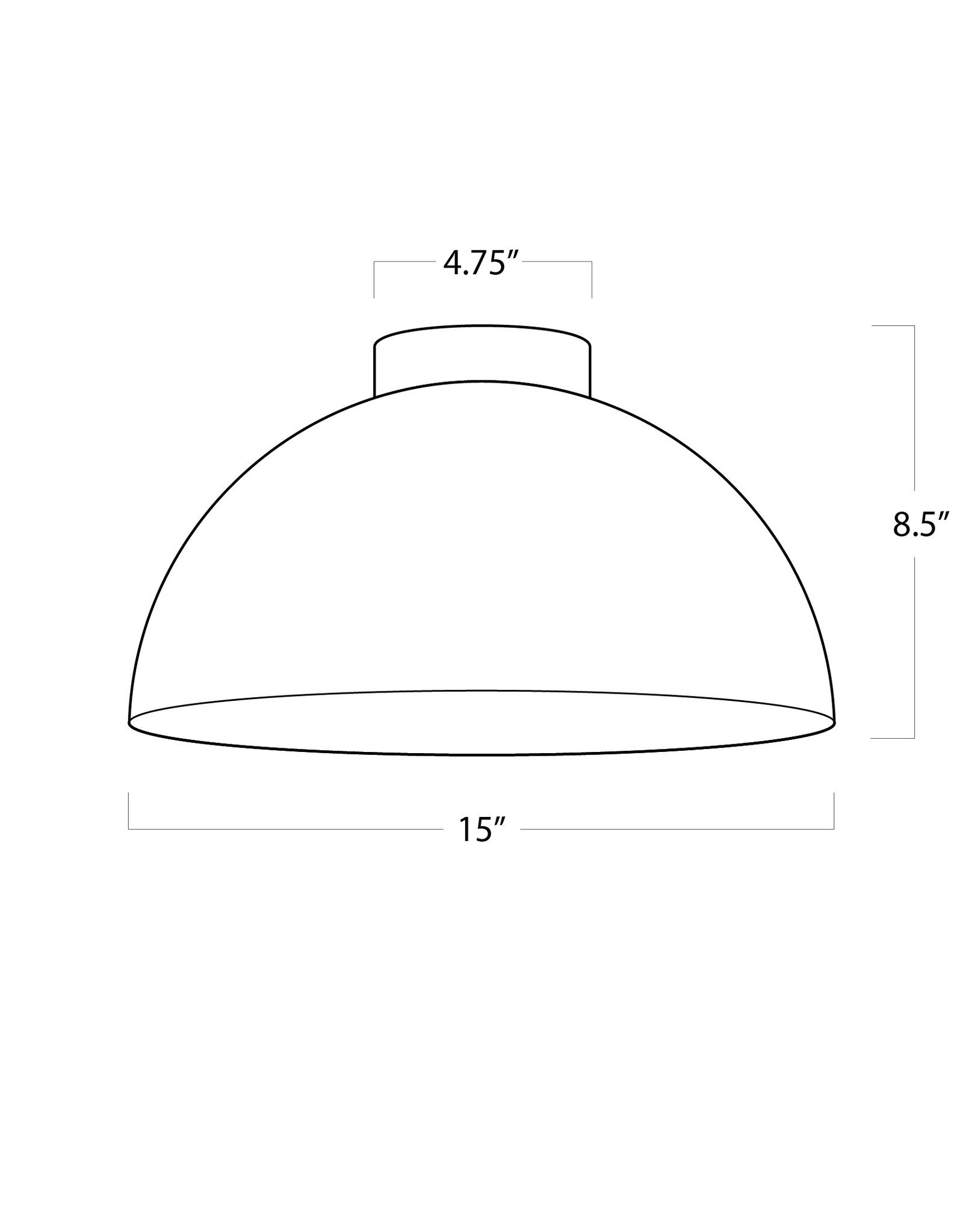 Regina Andrew Design Peridot Outdoor Flush Mount Small (White)