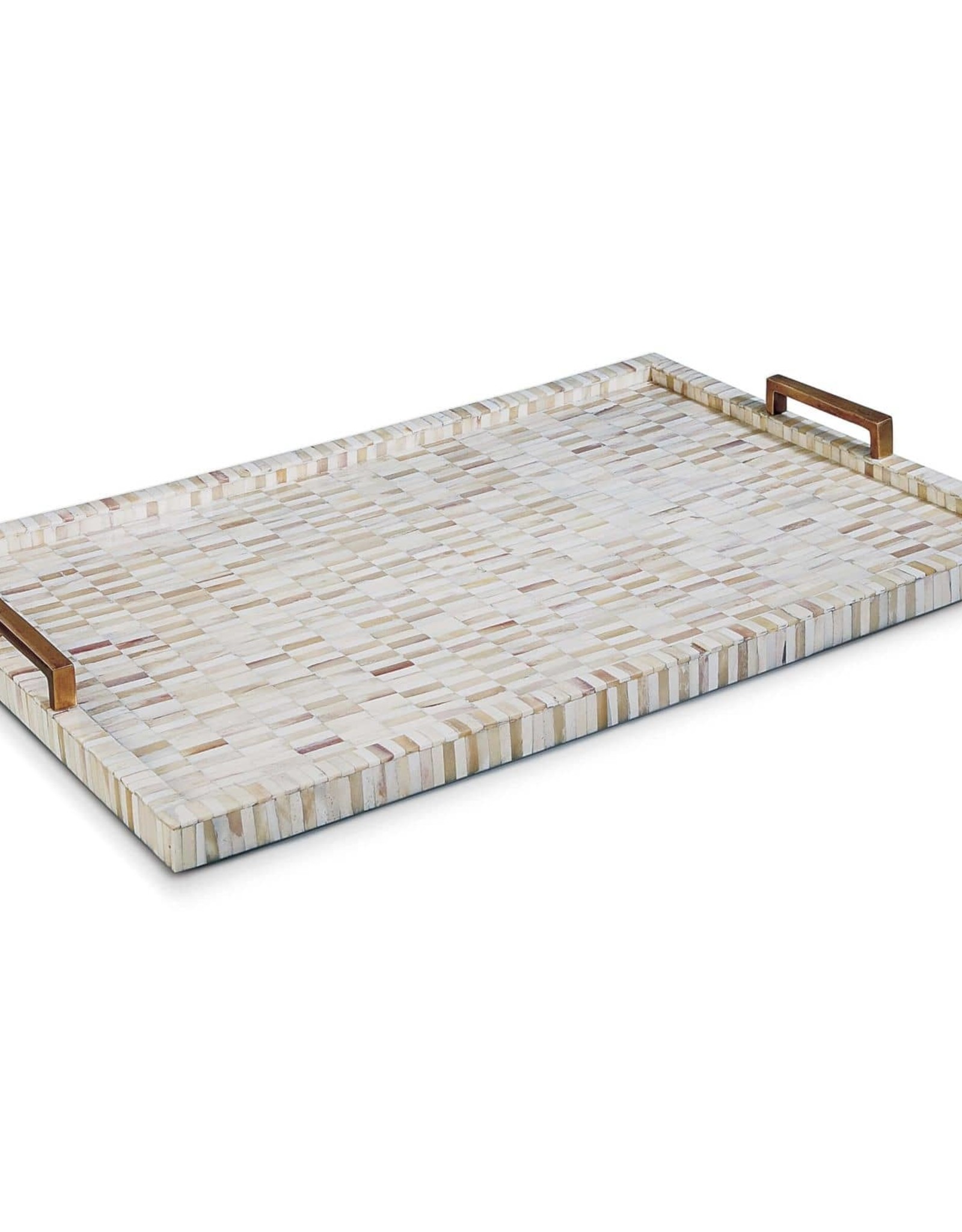 Regina Andrew Design Multi-Tone Bone and Brass Tray