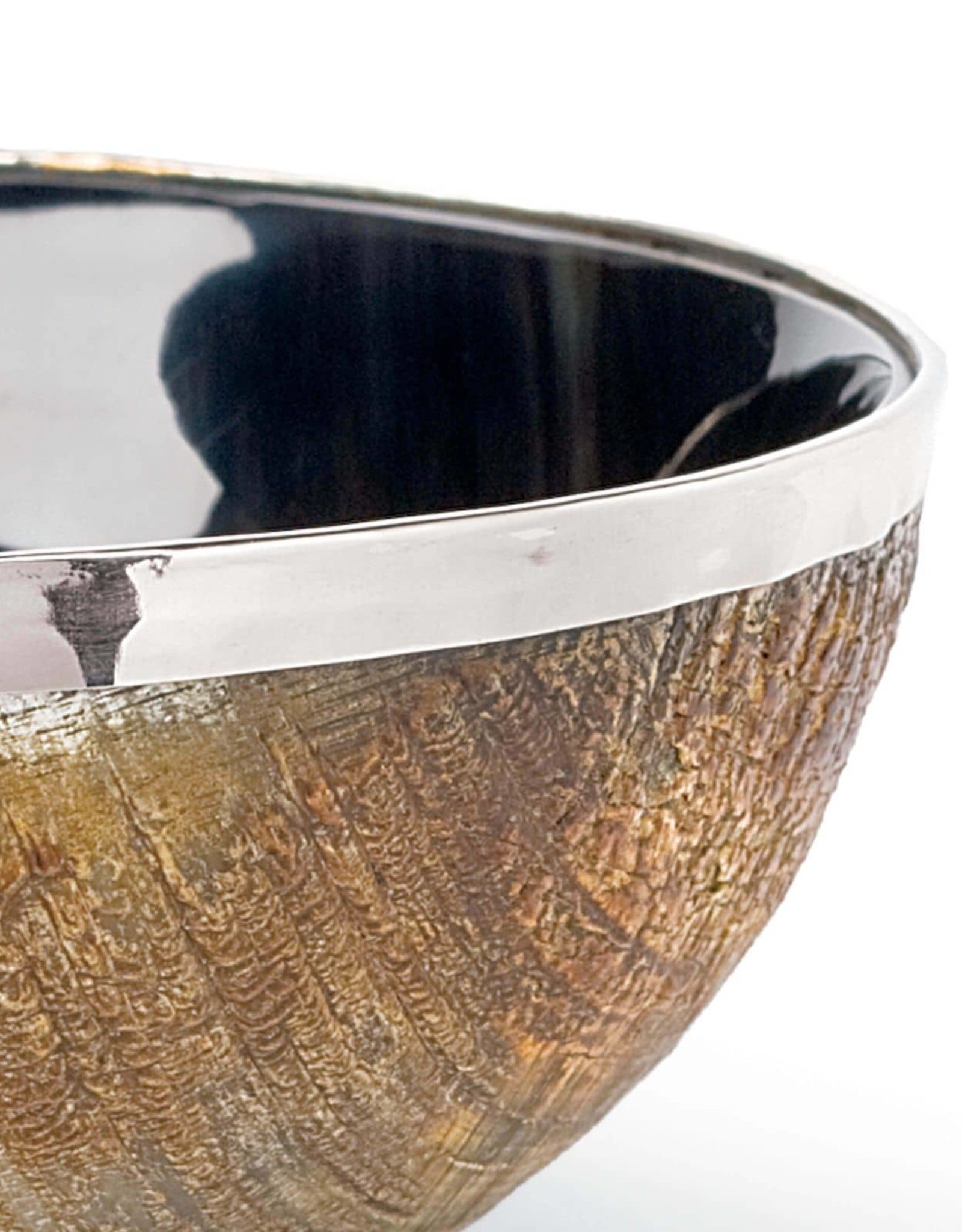 Regina Andrew Design Polished Horn And Brass Bowl