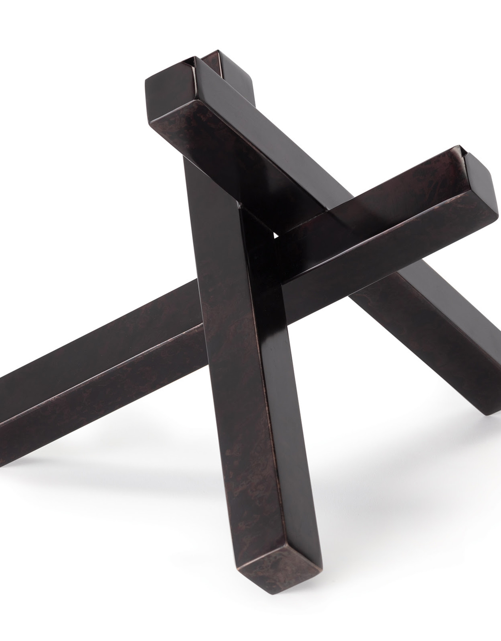 Regina Andrew Design Intersecting Sculpture (Blackened Zinc)