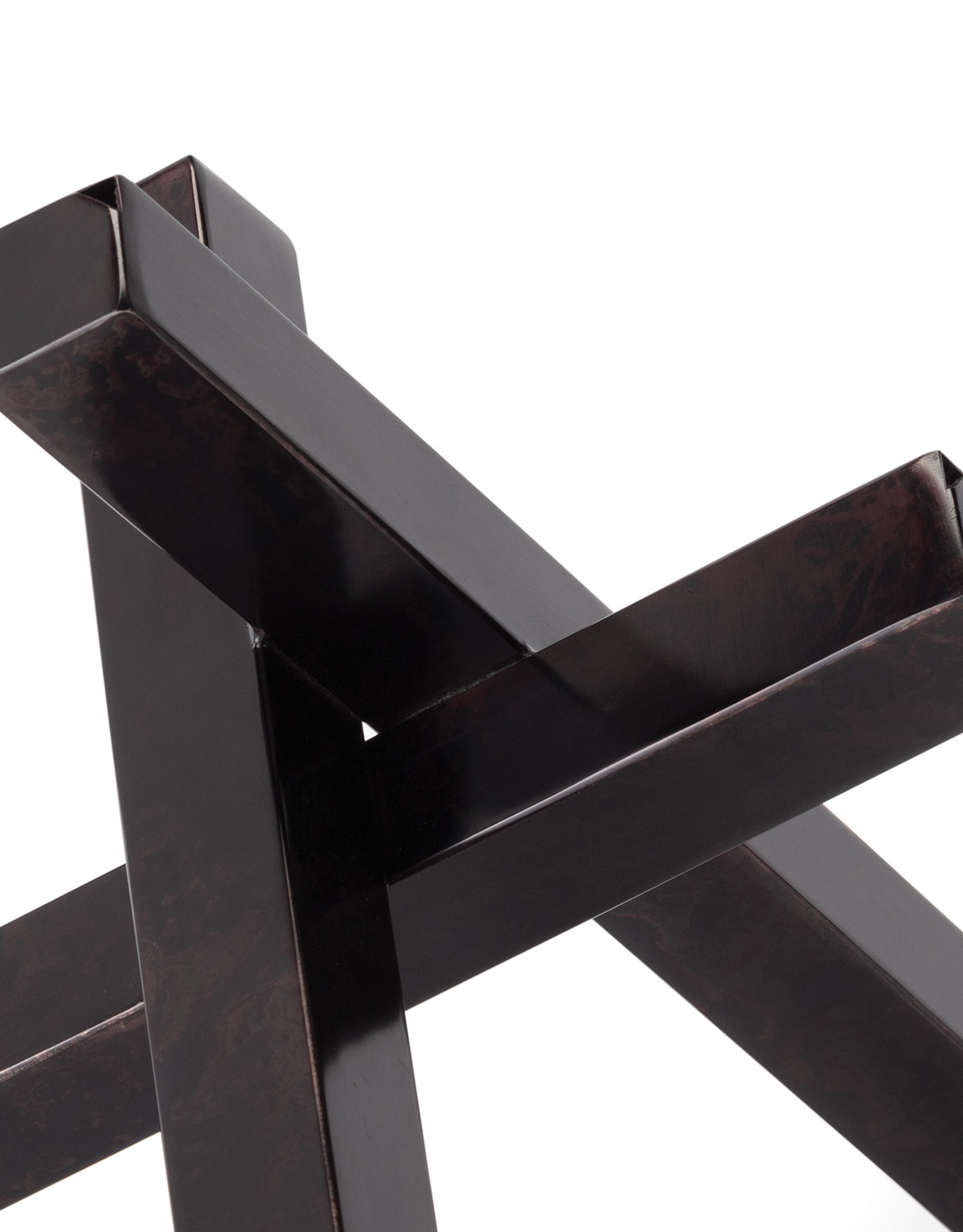 Regina Andrew Design Intersecting Sculpture (Blackened Zinc)