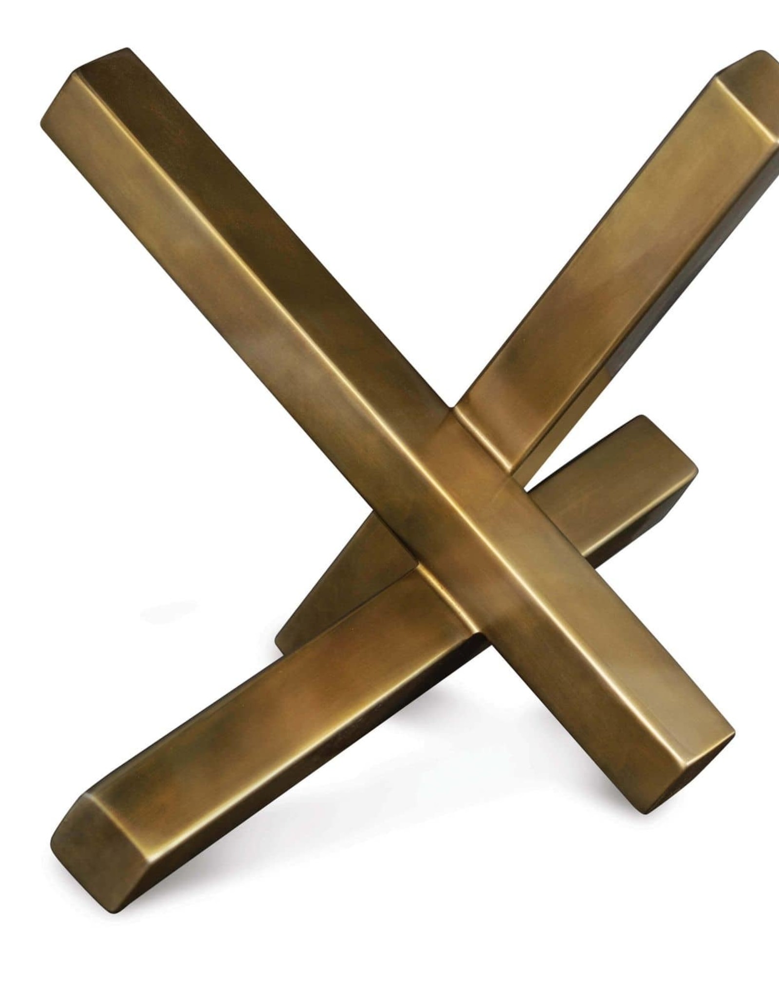 Regina Andrew Design Intersecting Sculpture (Brass)