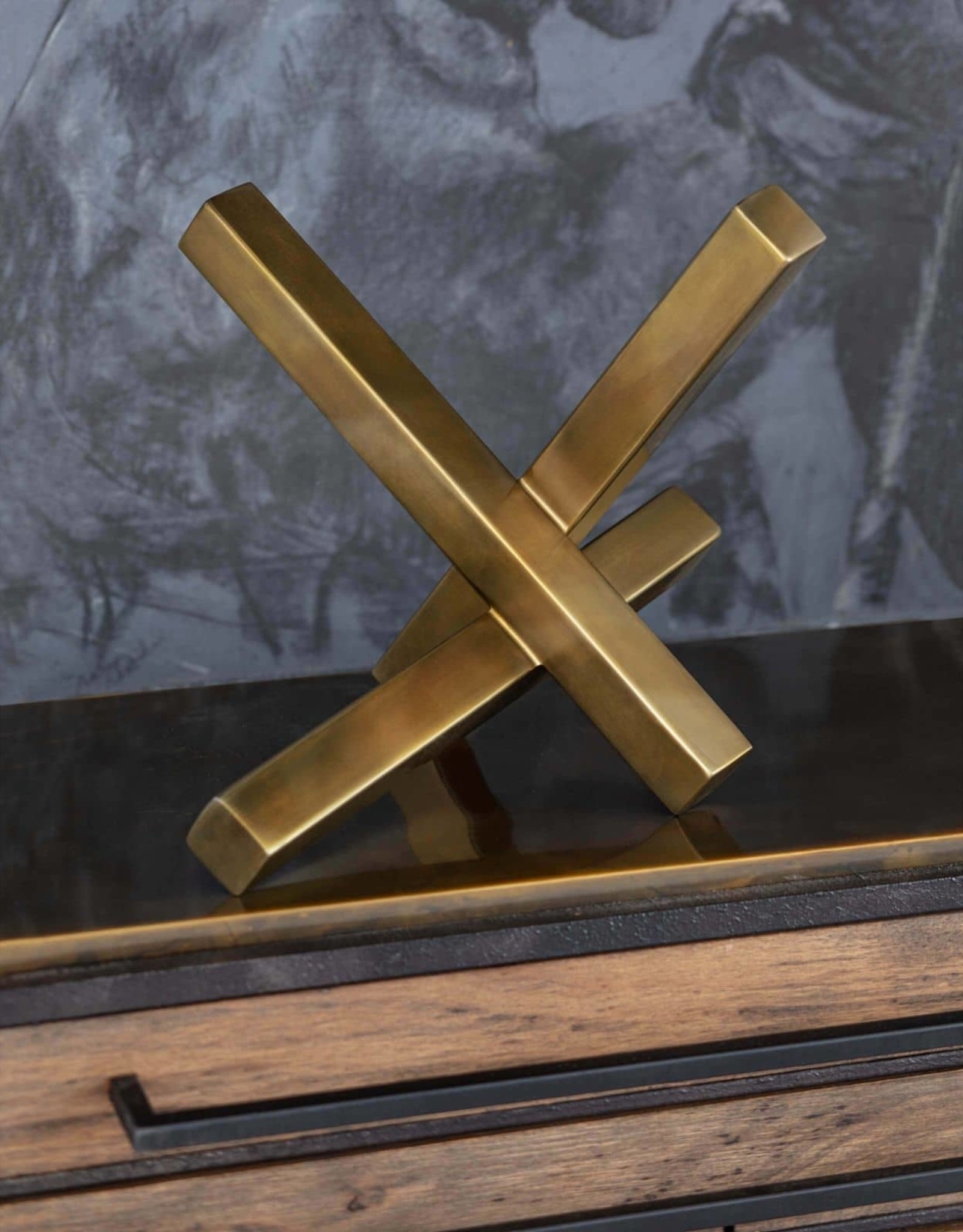 Regina Andrew Design Intersecting Sculpture (Brass)