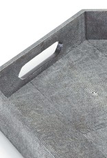 Regina Andrew Design Shagreen Hex Tray (Charcoal)