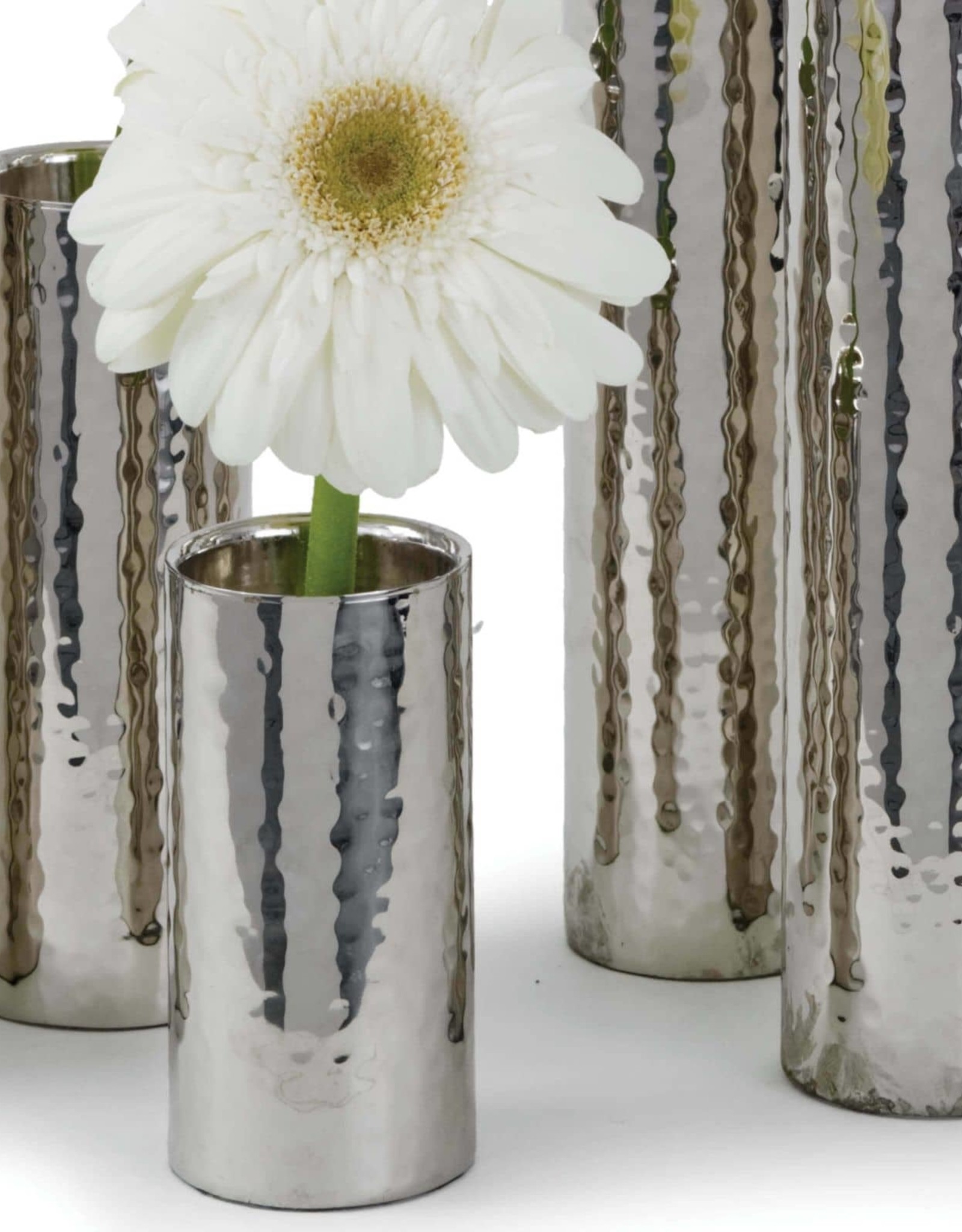 Regina Andrew Design Hammered Bud Vase Set (Polished Nickel)