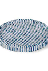 Regina Andrew Design Bone and Indigo Tray Round