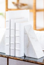 Regina Andrew Design Othello Marble Bookends (White)