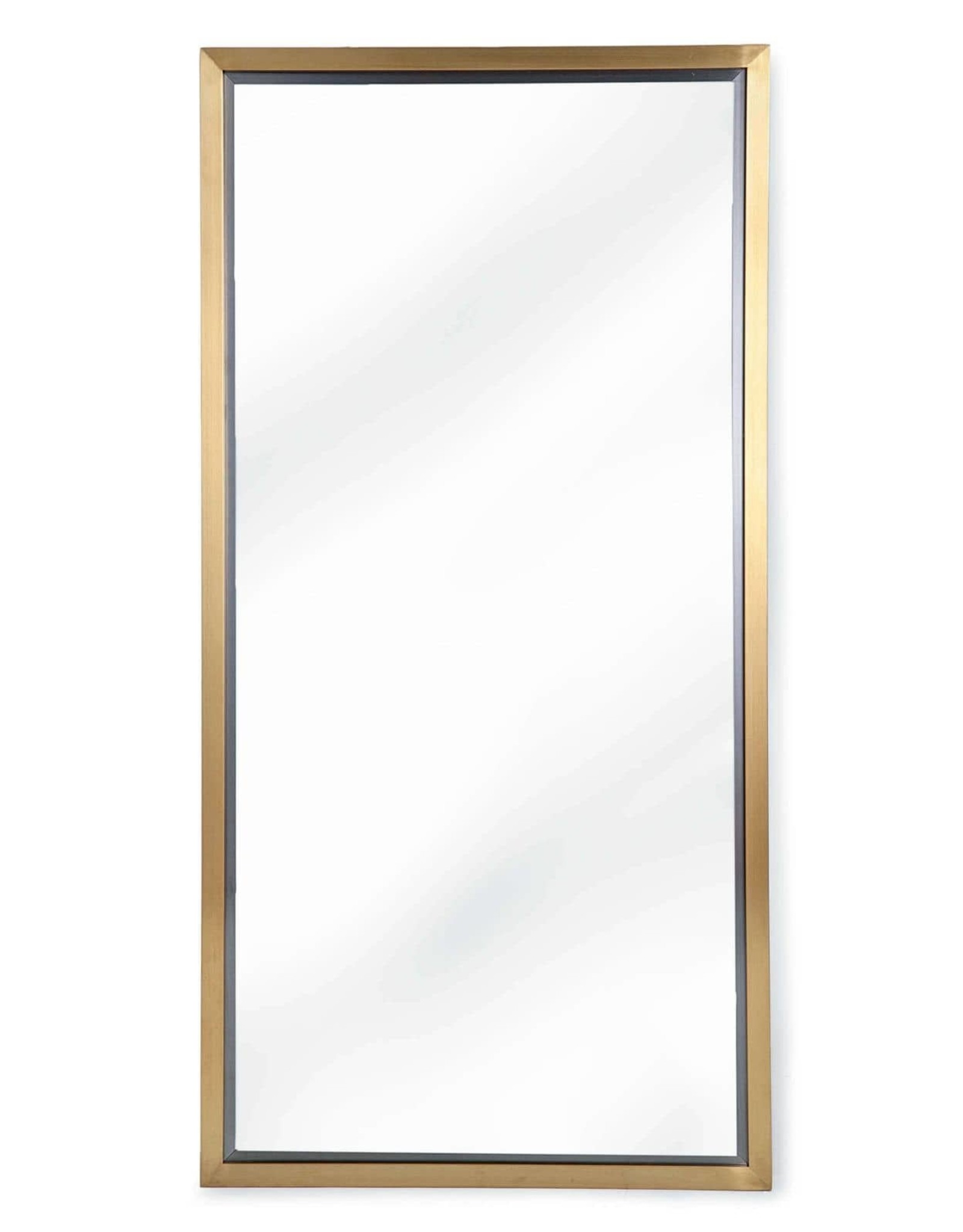 Regina Andrew Design Rectangle Mirror (Natural Brass)