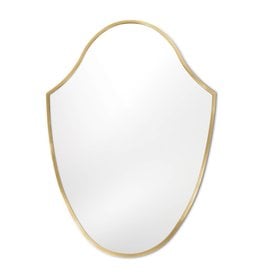 Regina Andrew Design Crest Mirror (Natural Brass)