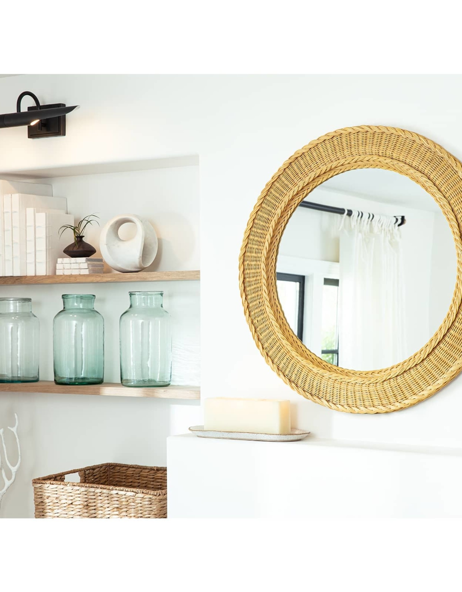 Regina Andrew Design Pierre Rattan Mirror