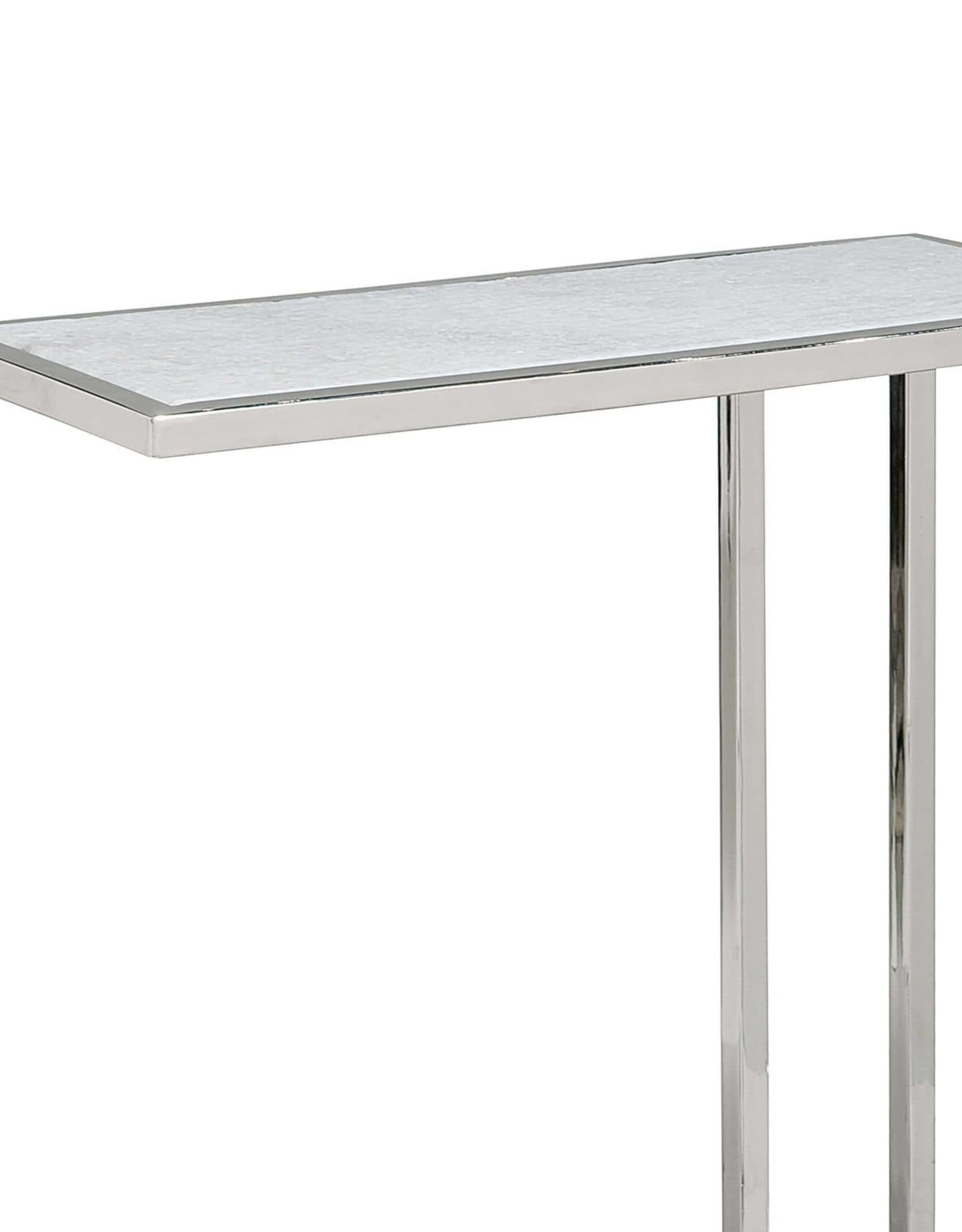 Regina Andrew Design Echelon Sofa Hugger Table (Polished Nickel)