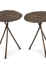 Regina Andrew Design Lotus Table Large (Set of 2) Antique Brass