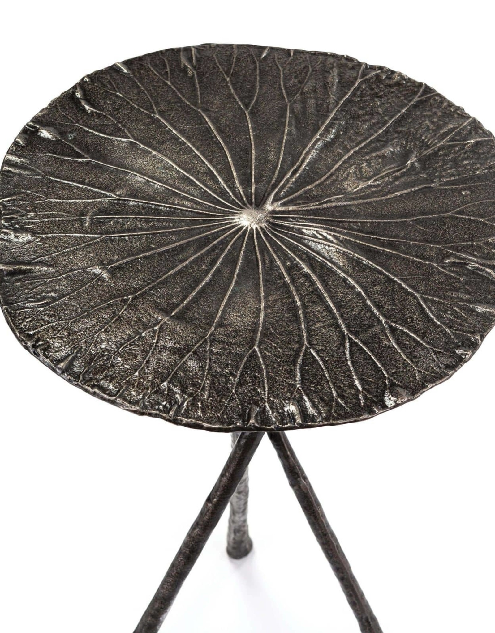 Regina Andrew Design Lotus Table Small Dark Nickel