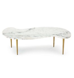 Regina Andrew Design Jagger Marble Cocktail Table (White)