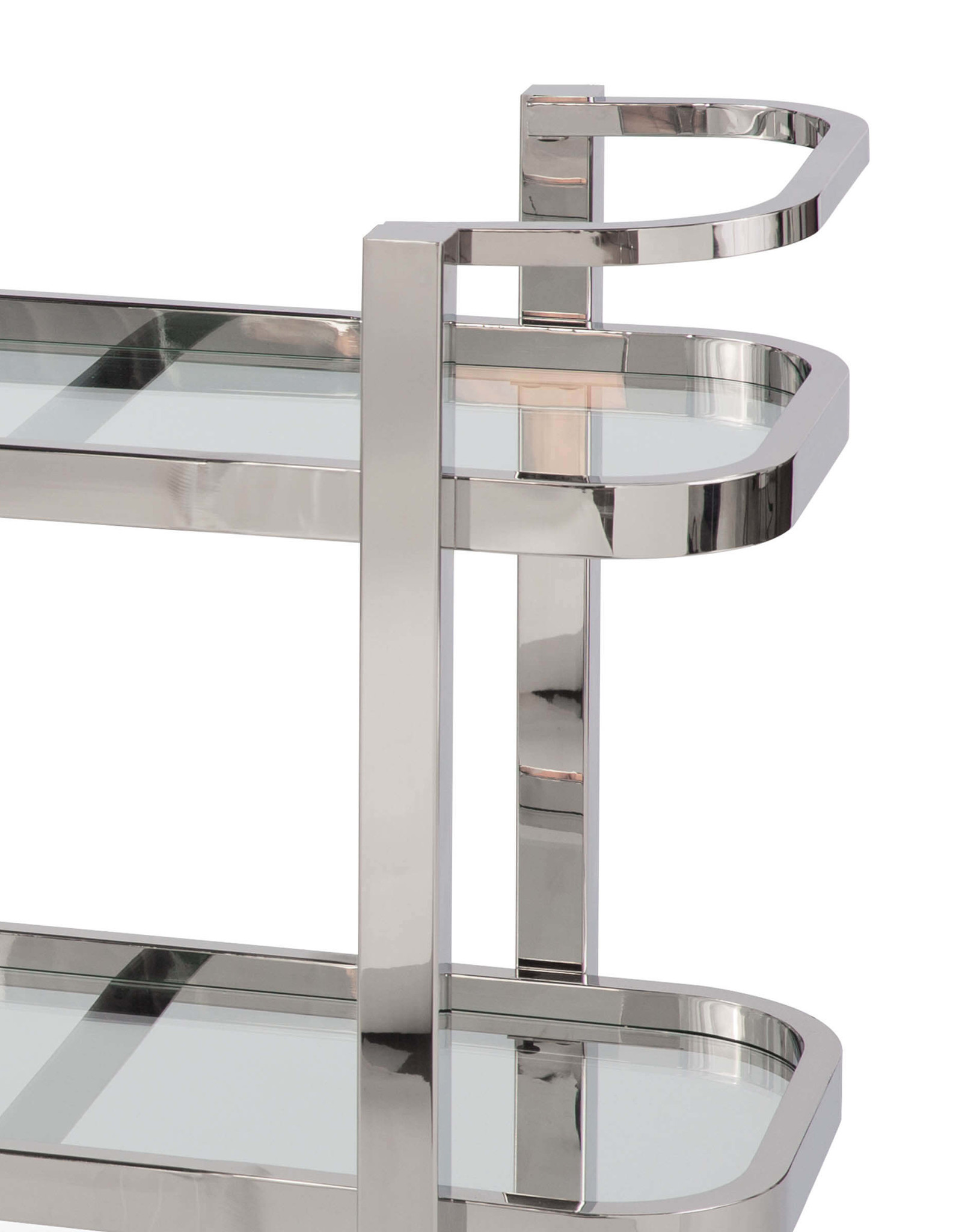 Regina Andrew Design Carter Bar Cart (Polished Stainless Steel)