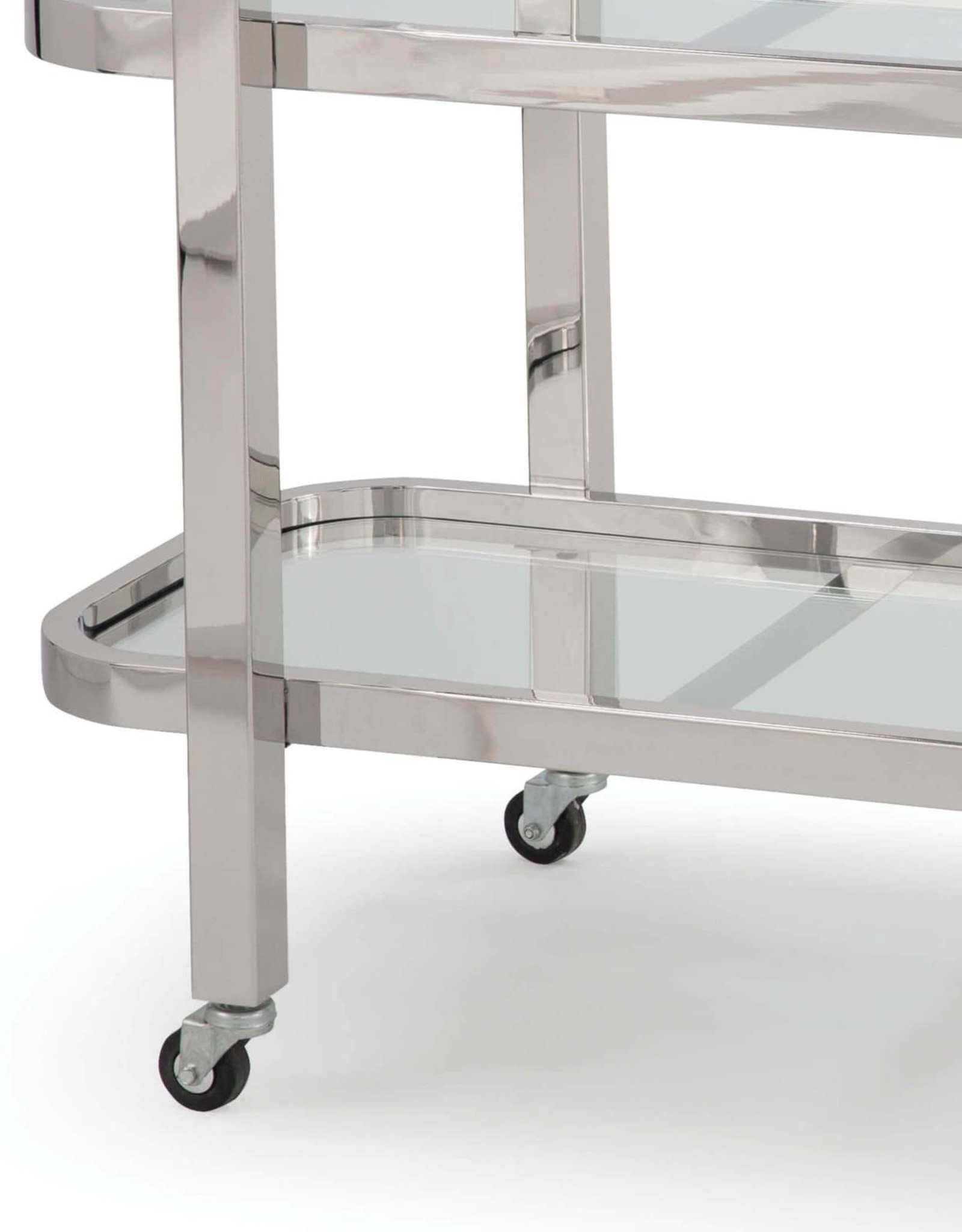 Regina Andrew Design Carter Bar Cart (Polished Stainless Steel)