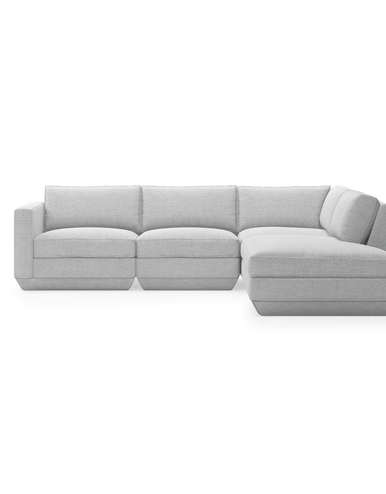 Gus* Modern Podium 4-PC Lounge Sectional A, Right-facing