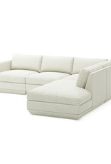 Gus* Modern Podium 4-PC Lounge Sectional A, Right-facing