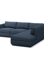 Gus* Modern Podium 4-PC Lounge Sectional A, Right-facing