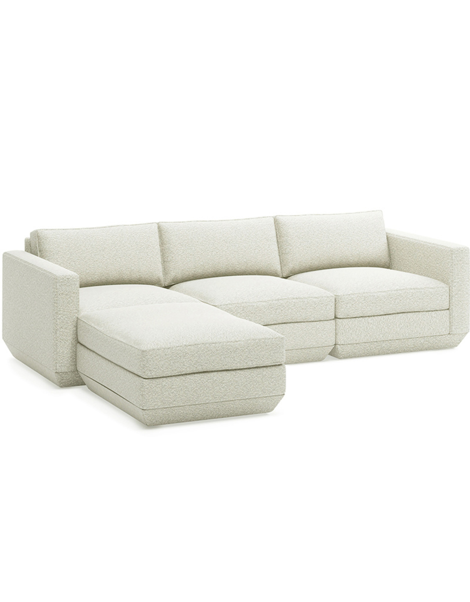 Gus* Modern Podium 4-PC Sectional, Left-facing