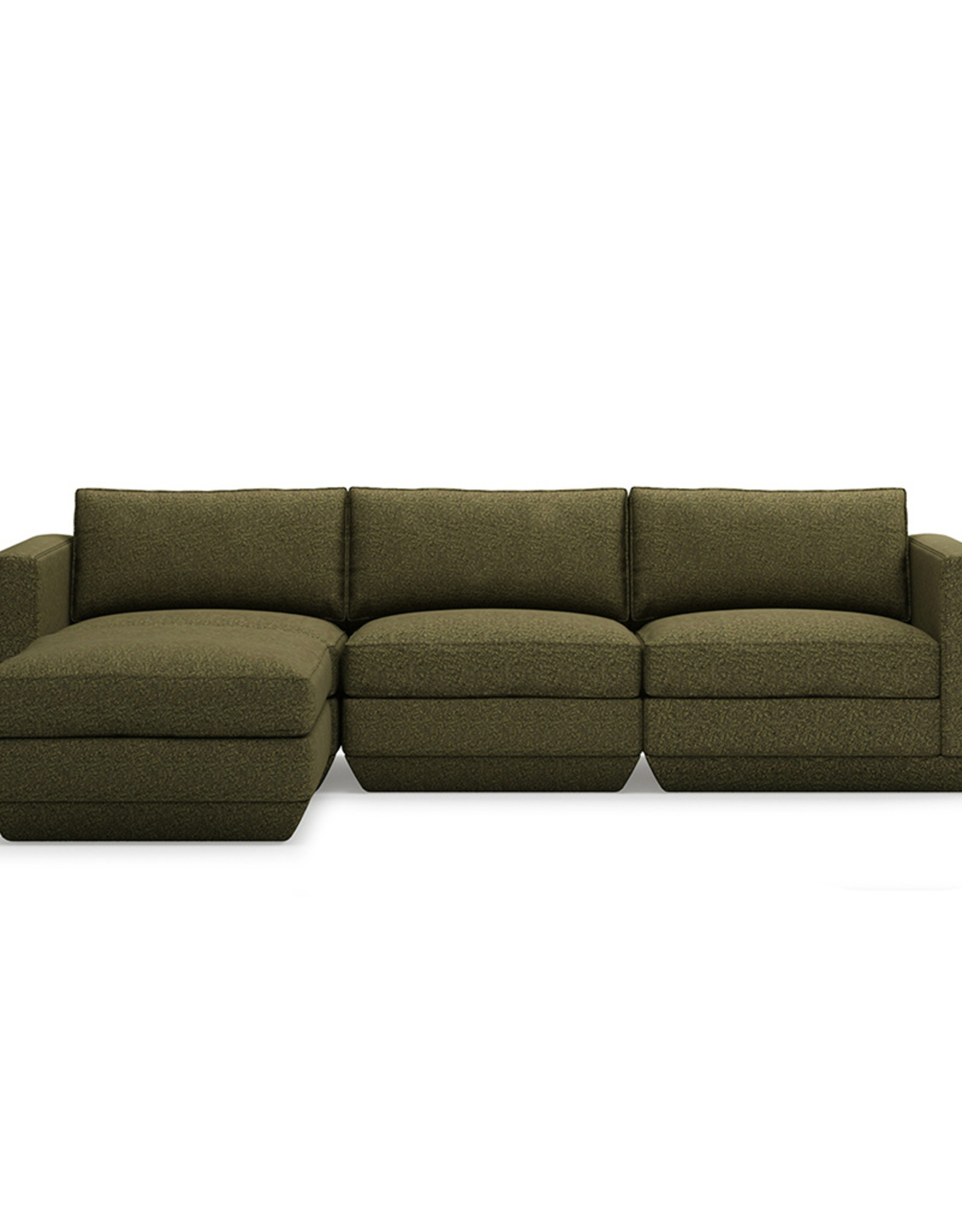 Gus* Modern Podium 4-PC Sectional, Left-facing