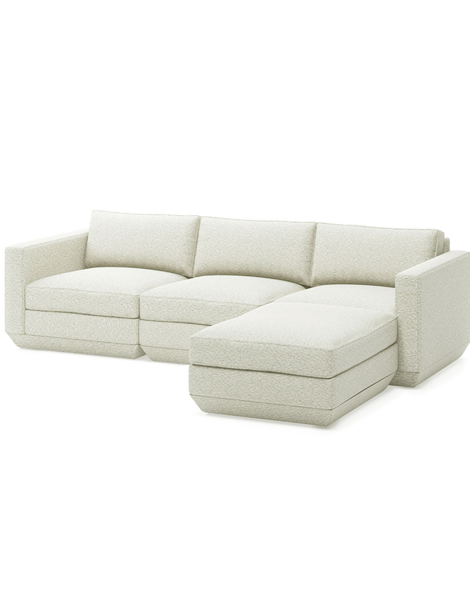 Gus* Modern Podium 4-PC Sectional, Right-facing