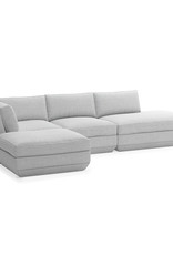 Gus* Modern Podium 4-PC Lounge Sectional B, Left-facing