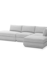 Gus* Modern Podium 4-PC Lounge Sectional B, Right-facing