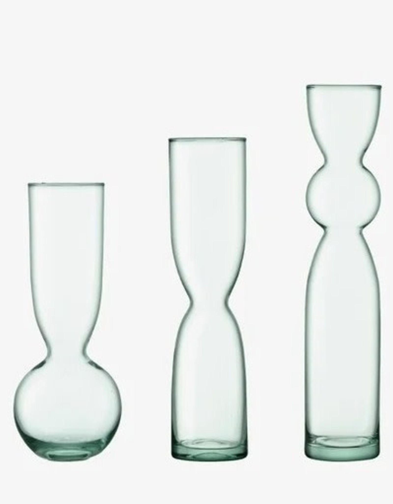 Canopy Trio Vase Set H9.75in/H11.75in/H13.75in Recycled