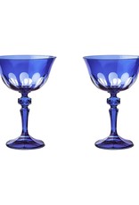 Sir | Madam Rialto Glass Coupe Set of 2, Moon Glow