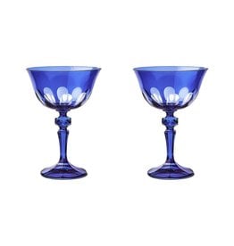 Sir | Madam Rialto Glass Coupe Set of 2, Moon Glow