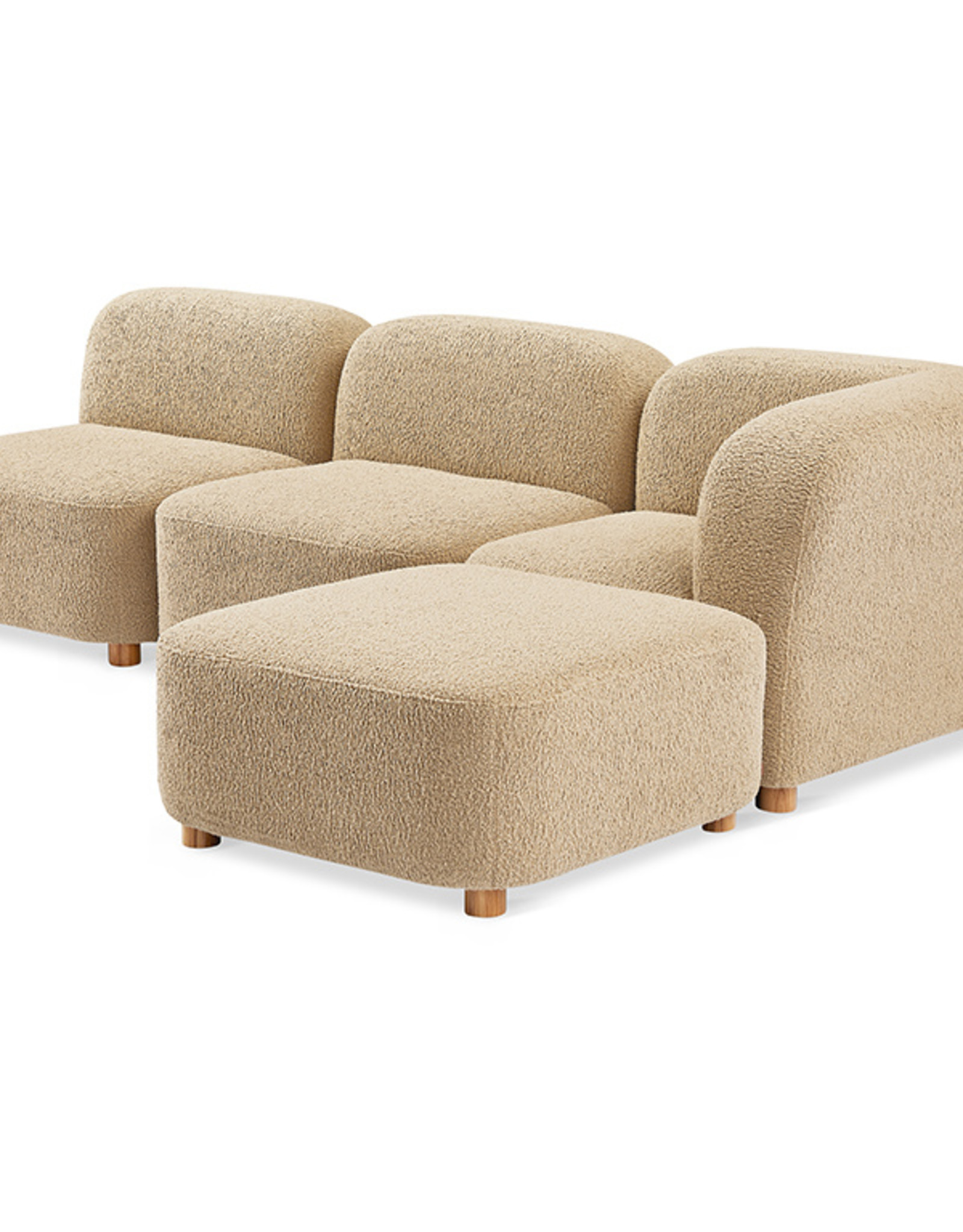 Gus* Modern Circuit Modular 4-Pc Sectional